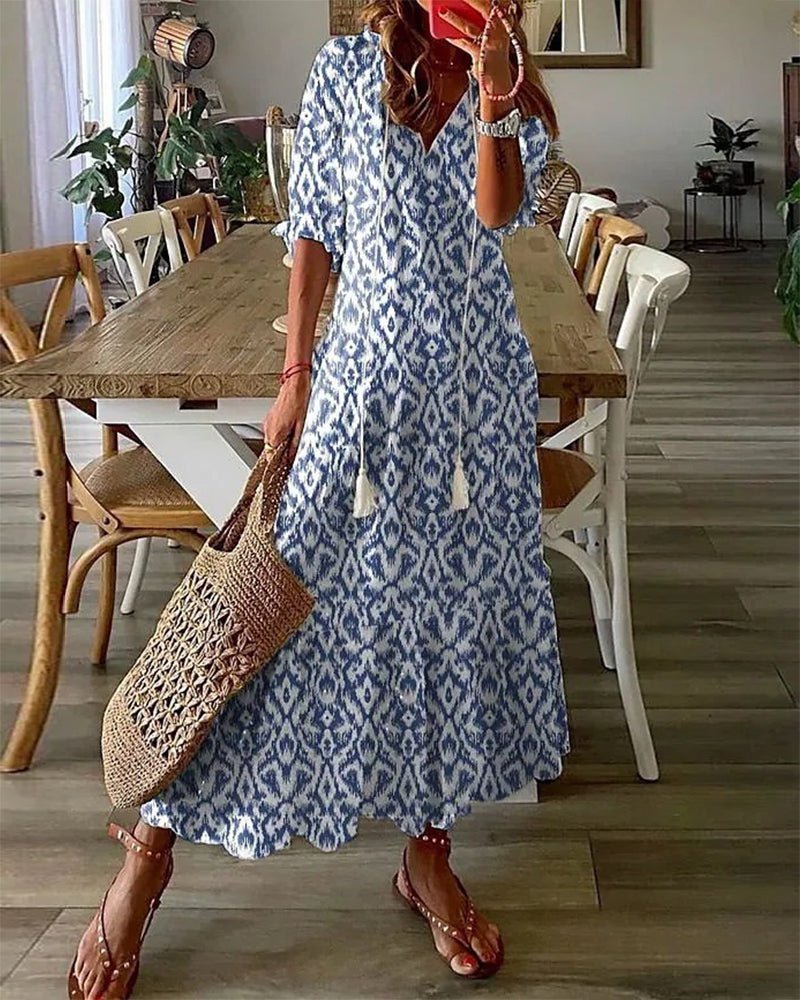 Luna | Vestito Boho Senza Sforzo con Vestibilità Flattering