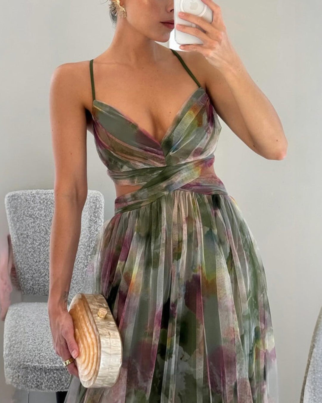 Giselle | Encantador Maxi-Vestido con Estampado Floral