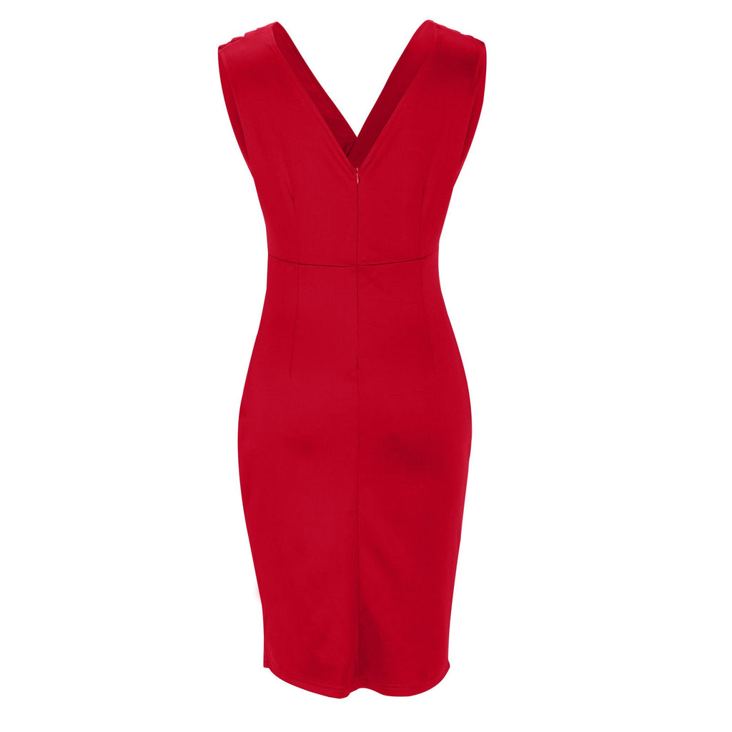 Maud™ | Elegante Vestito con Scollatura a V e Spacco