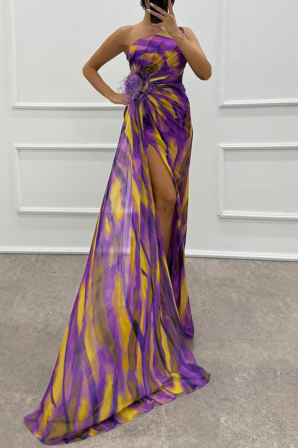 Mia™ | Vestido Drapado Vibrante