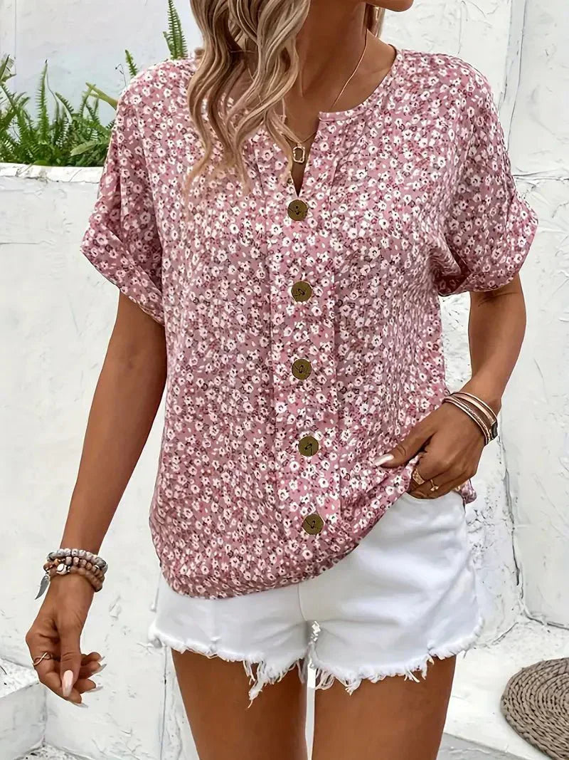 Wolena | Blusa Wildflower Notch
