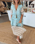 Mana | Vestito Floreale Chic con Scollatura a V