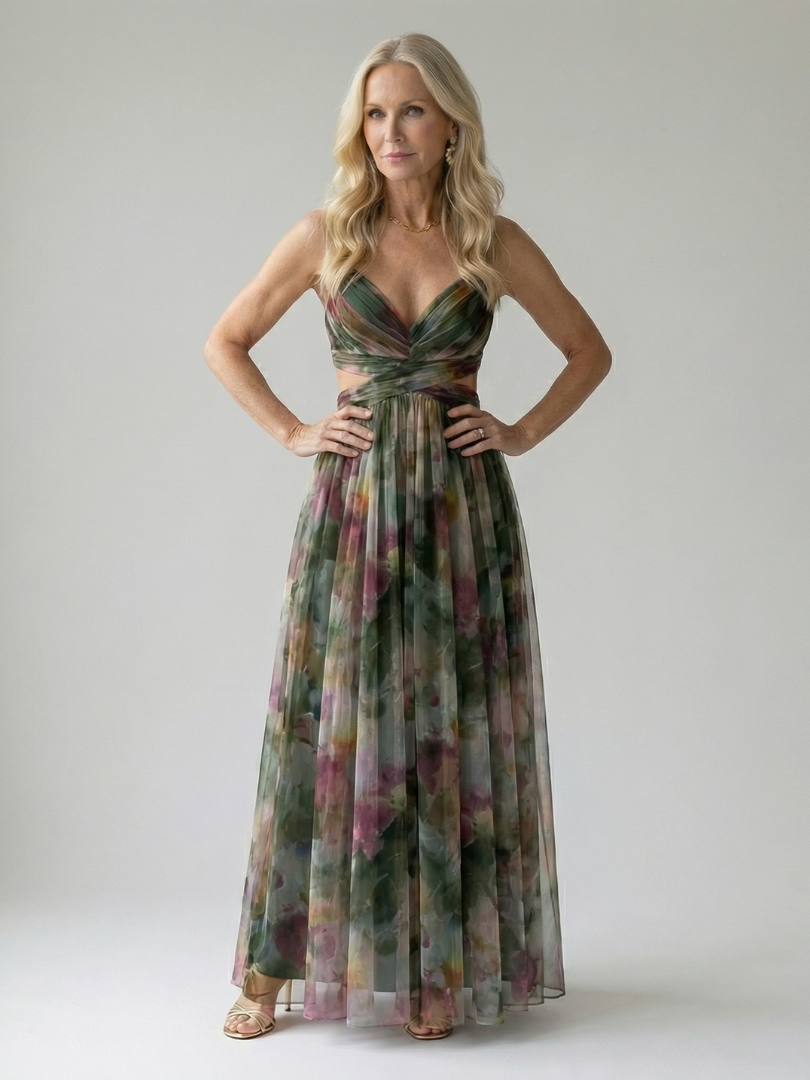 Isel | Abito Maxi Soft Wrap