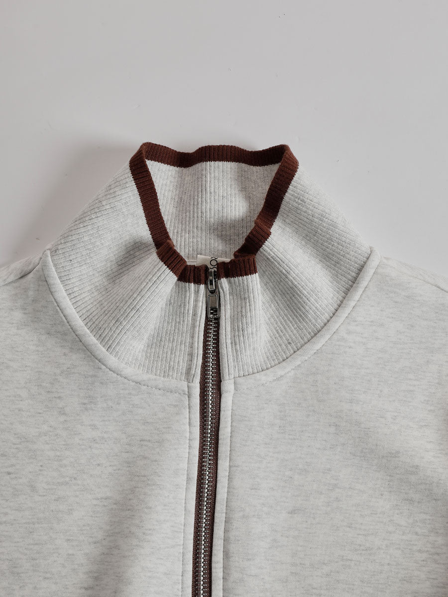 Priscilla - Completo Sportivo Elegante con Felpa Mezza Zip