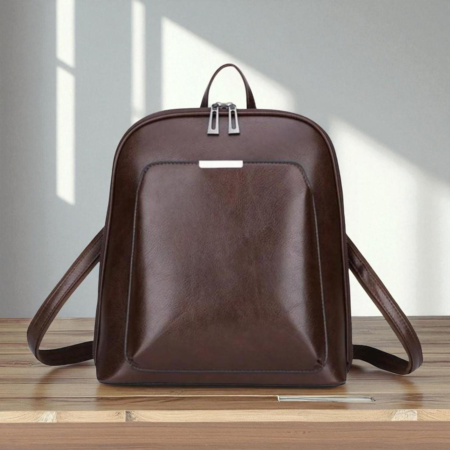 Zaino classico con doppia cerniera – design elegante