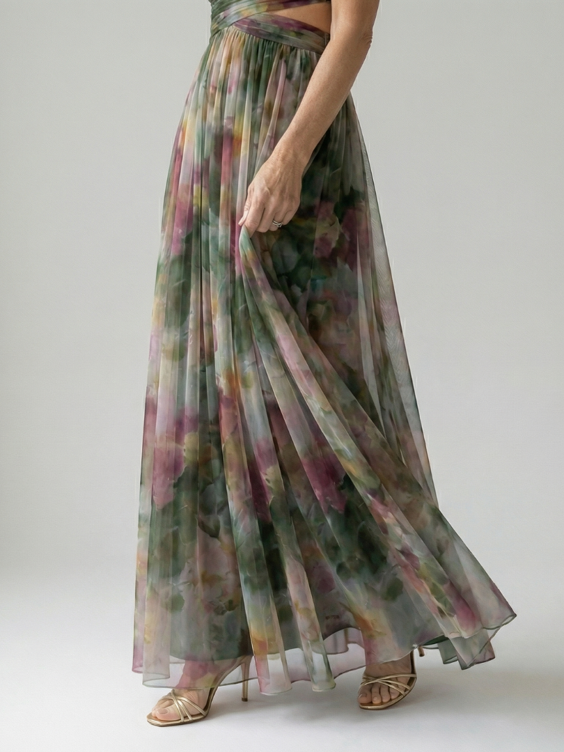 Isel | Abito Maxi Soft Wrap