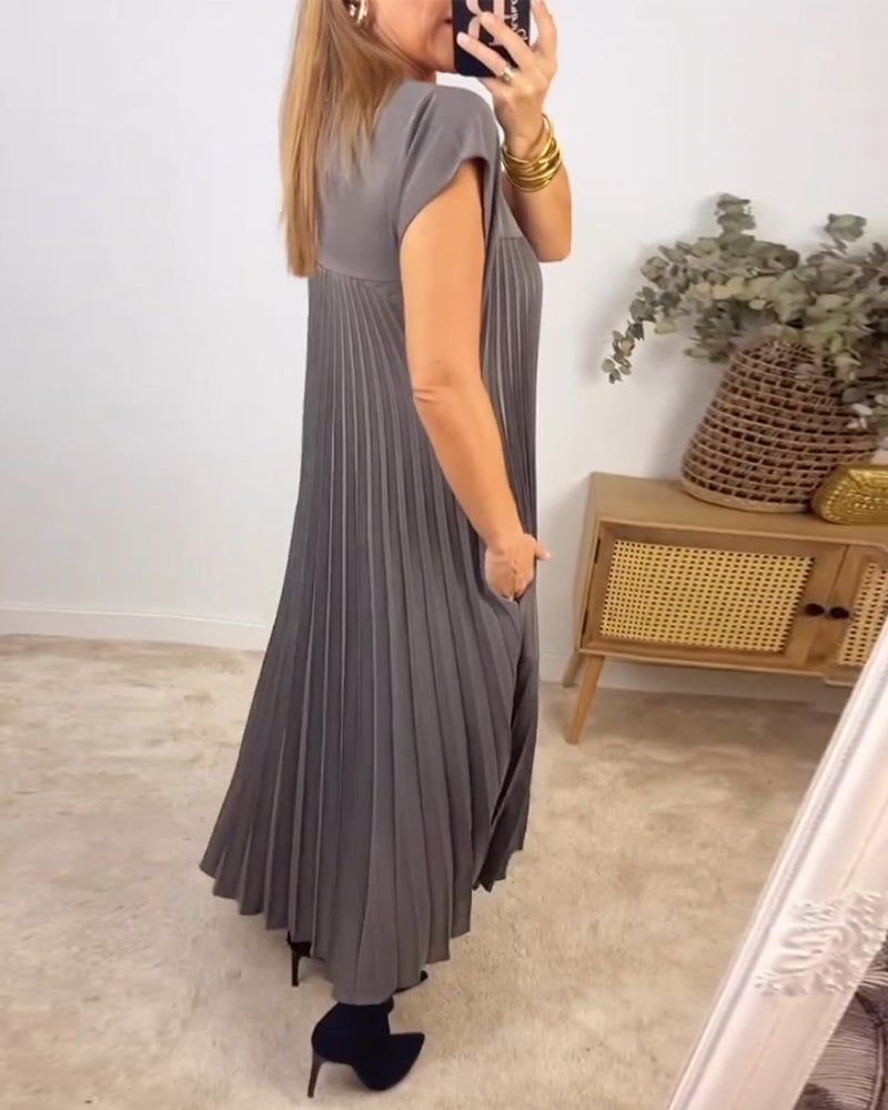 Monroe | Vestido Plisado Sin Mangas
