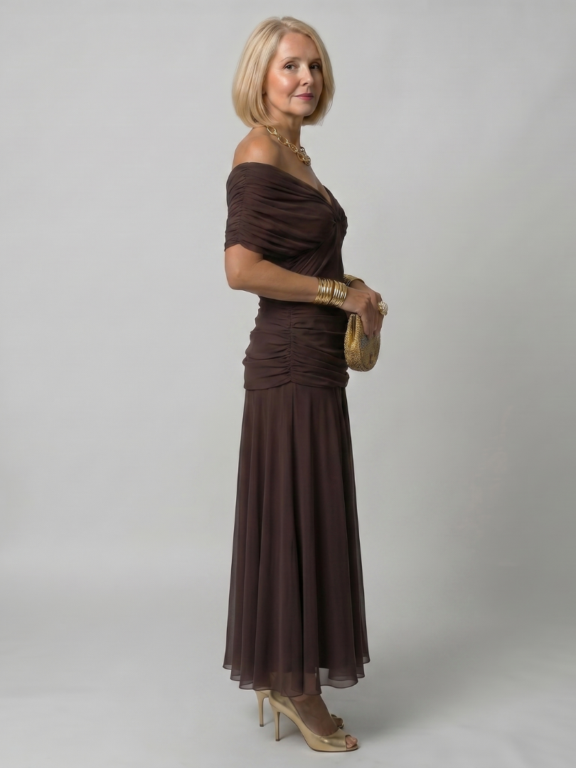 Calen | Abito Midi Off Shoulder