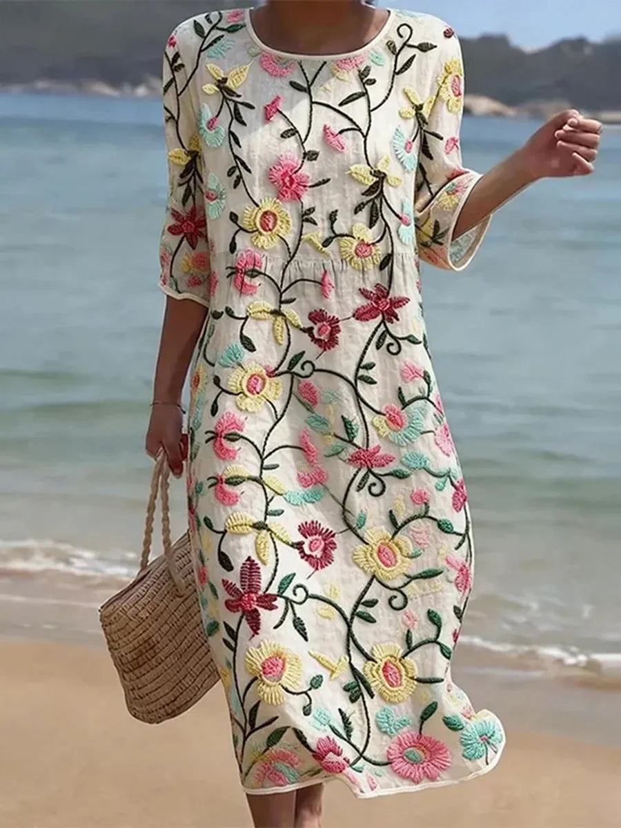 Erica™ | Abito Floreale Elegante