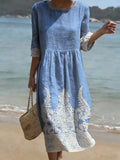 Abito casual da donna con stampa floreale
