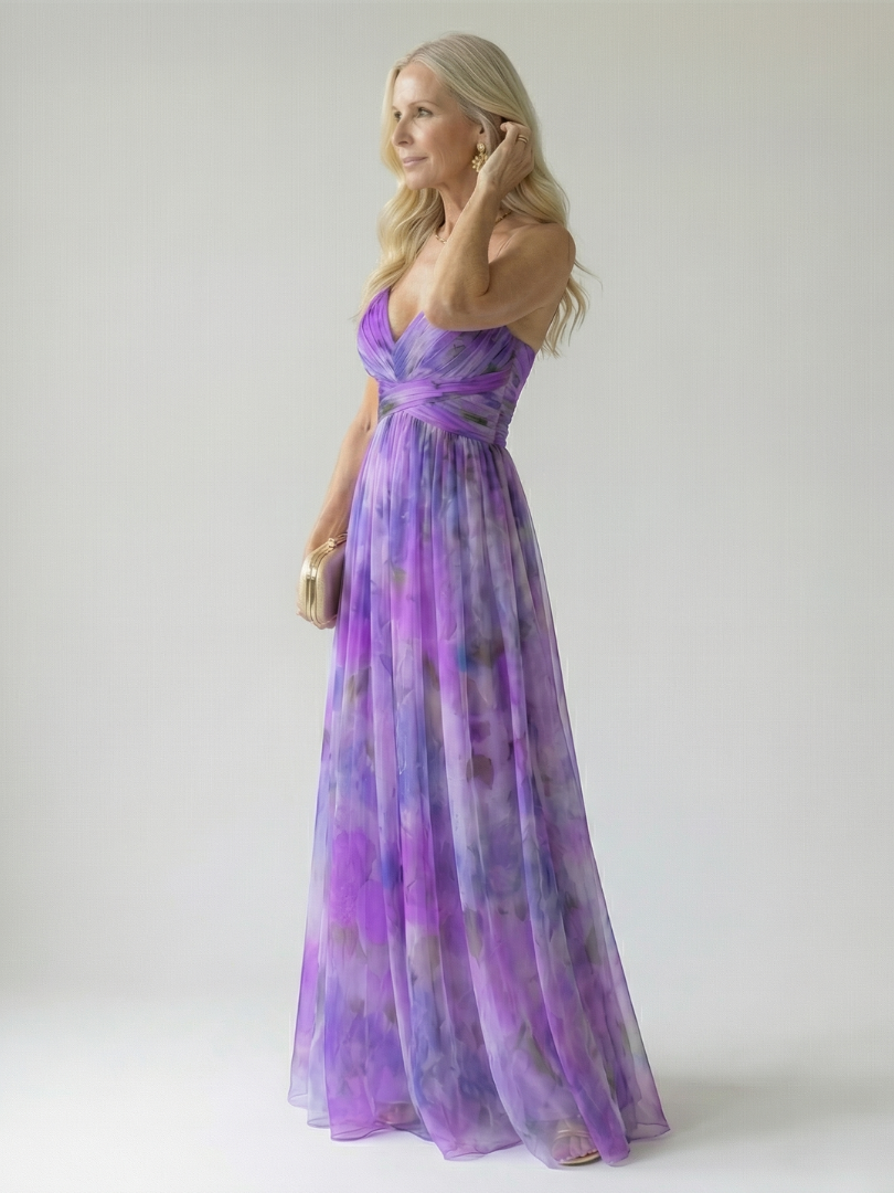 Isel | Abito Maxi Soft Wrap
