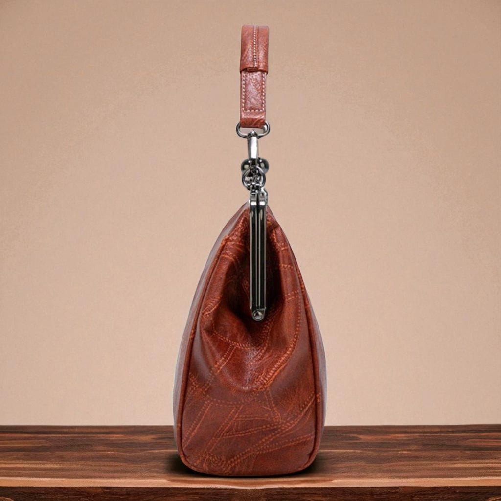 Borsa vintage con chiusura a scatto