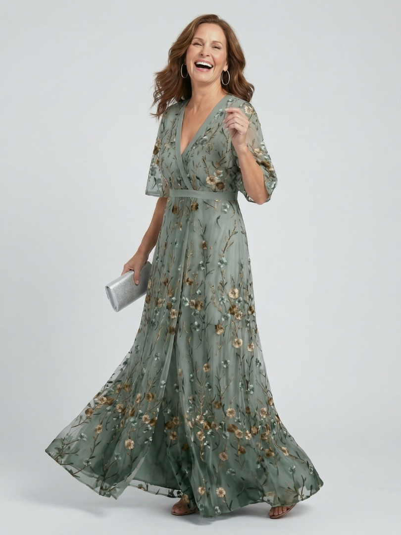 Selora | Abito Maxi Floreale con Scollo Halter