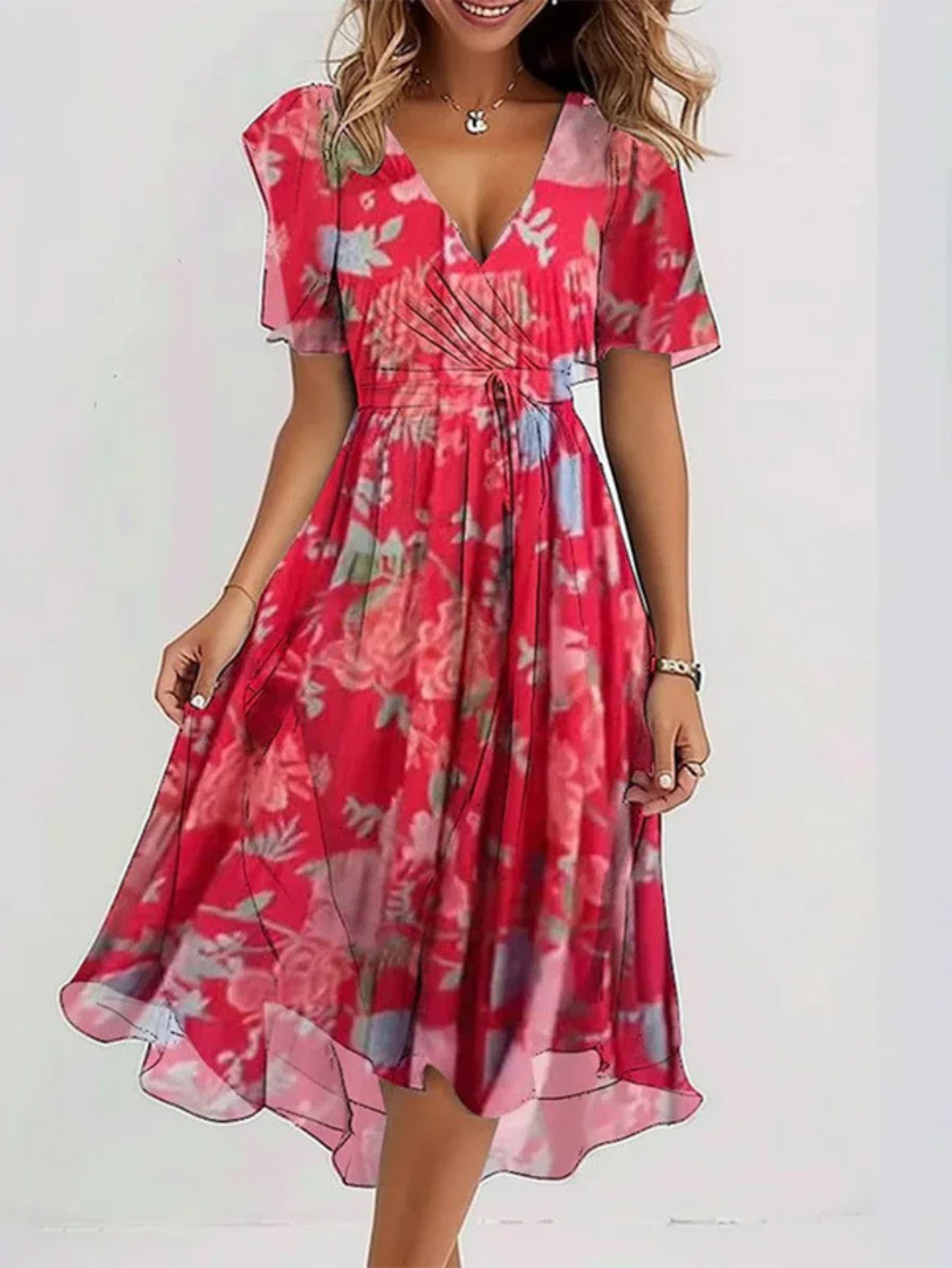 Matilda | Vestido de Verano con Cobertura para el Abdomen