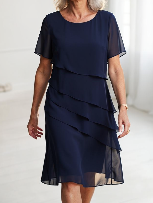 Linda | Abito Elegante con Rouches