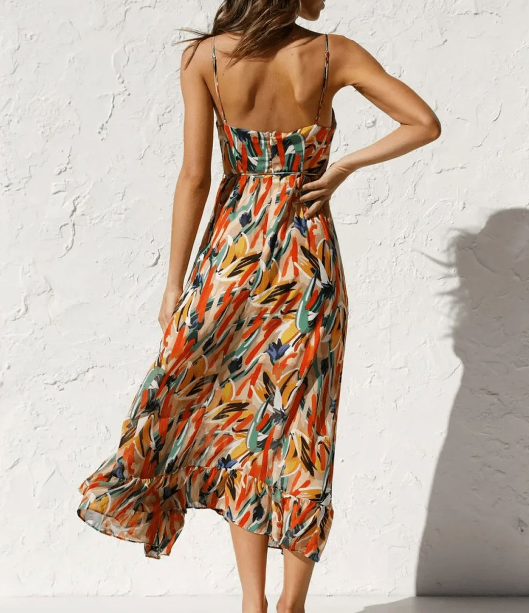 Kalista | Vestido Midi de Color Brillante