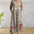 Yulya™ | Elegante Abito Midi Floreale