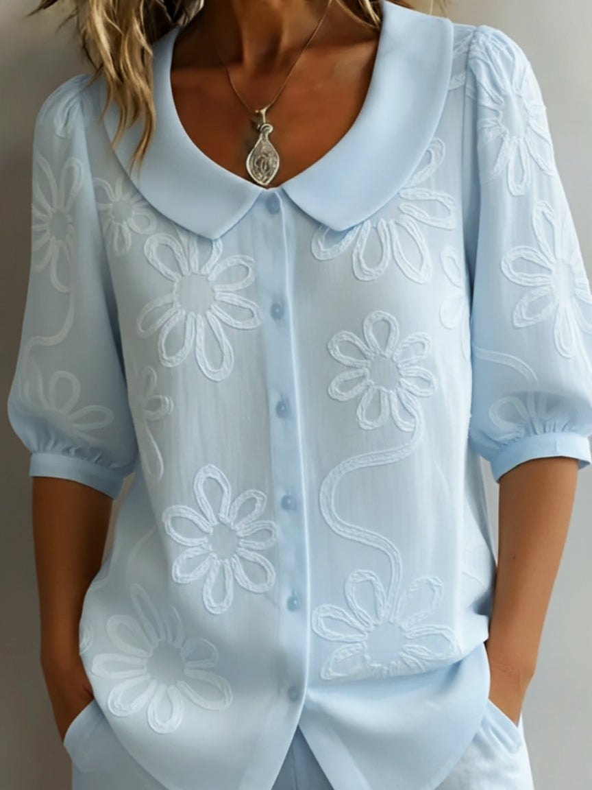 Kayleigh  | Blusa Floreale Leggera Eleganza Naturale
