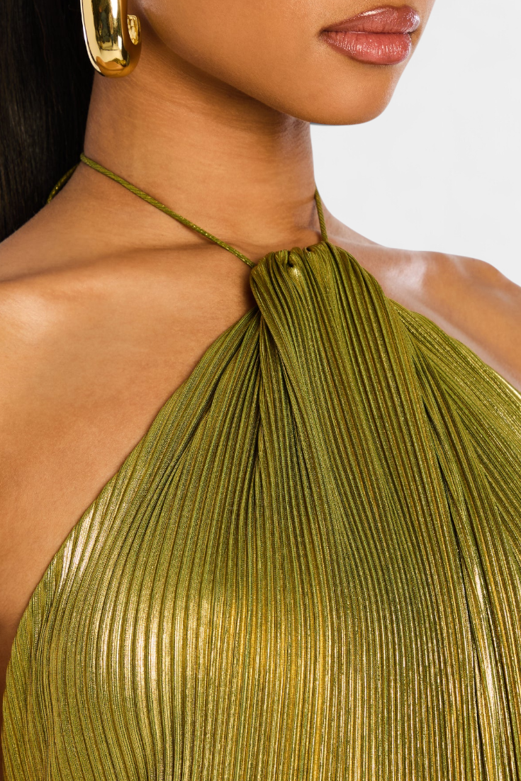 Ismeria | Vestido Maxi Esplendor Dorado