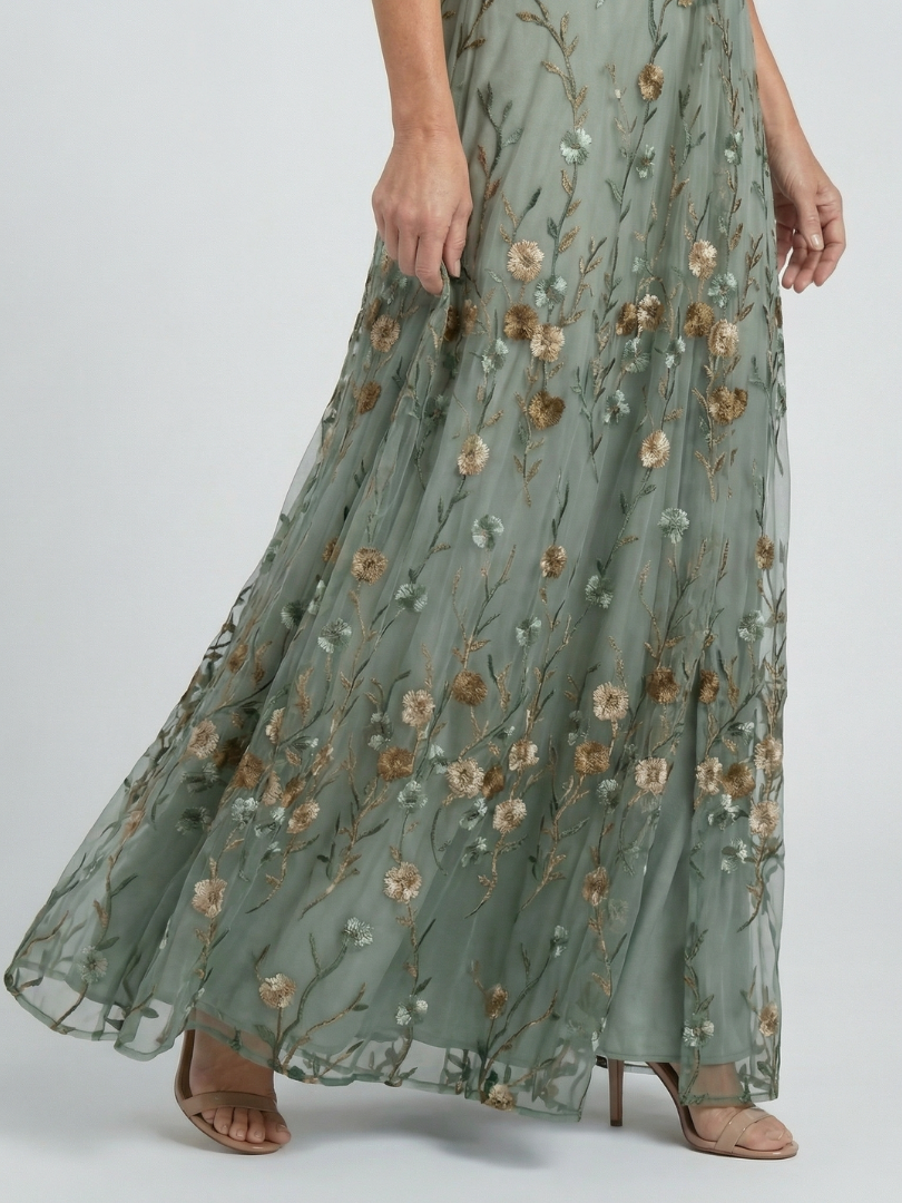 Selora | Abito Maxi Floreale con Scollo Halter
