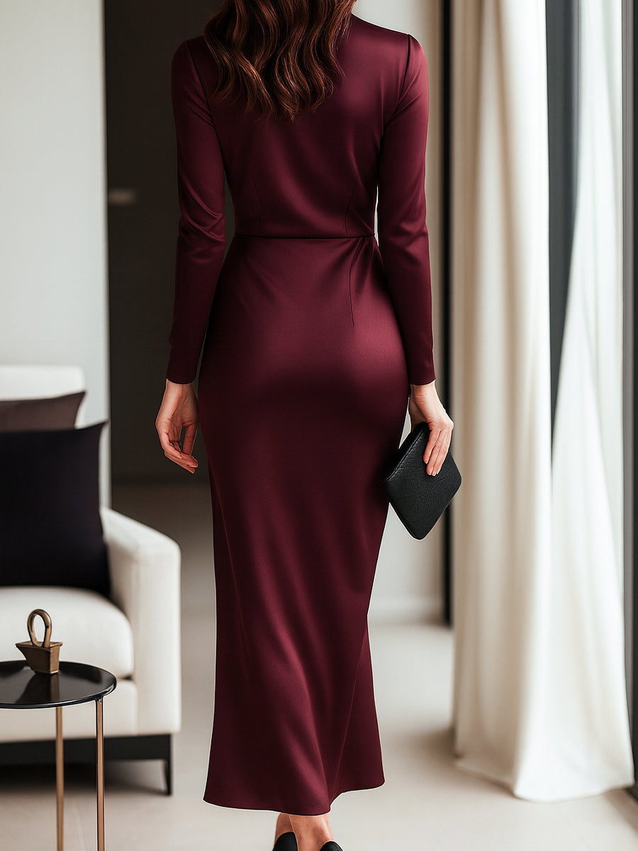 Marlene | VESTIDO SATINADO EN FORMA DE SOBRE