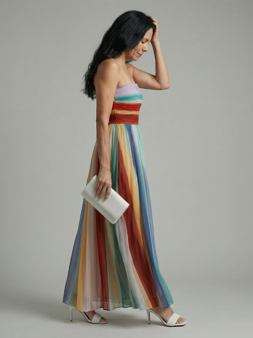 Serene | Maxidress con strisce di luce