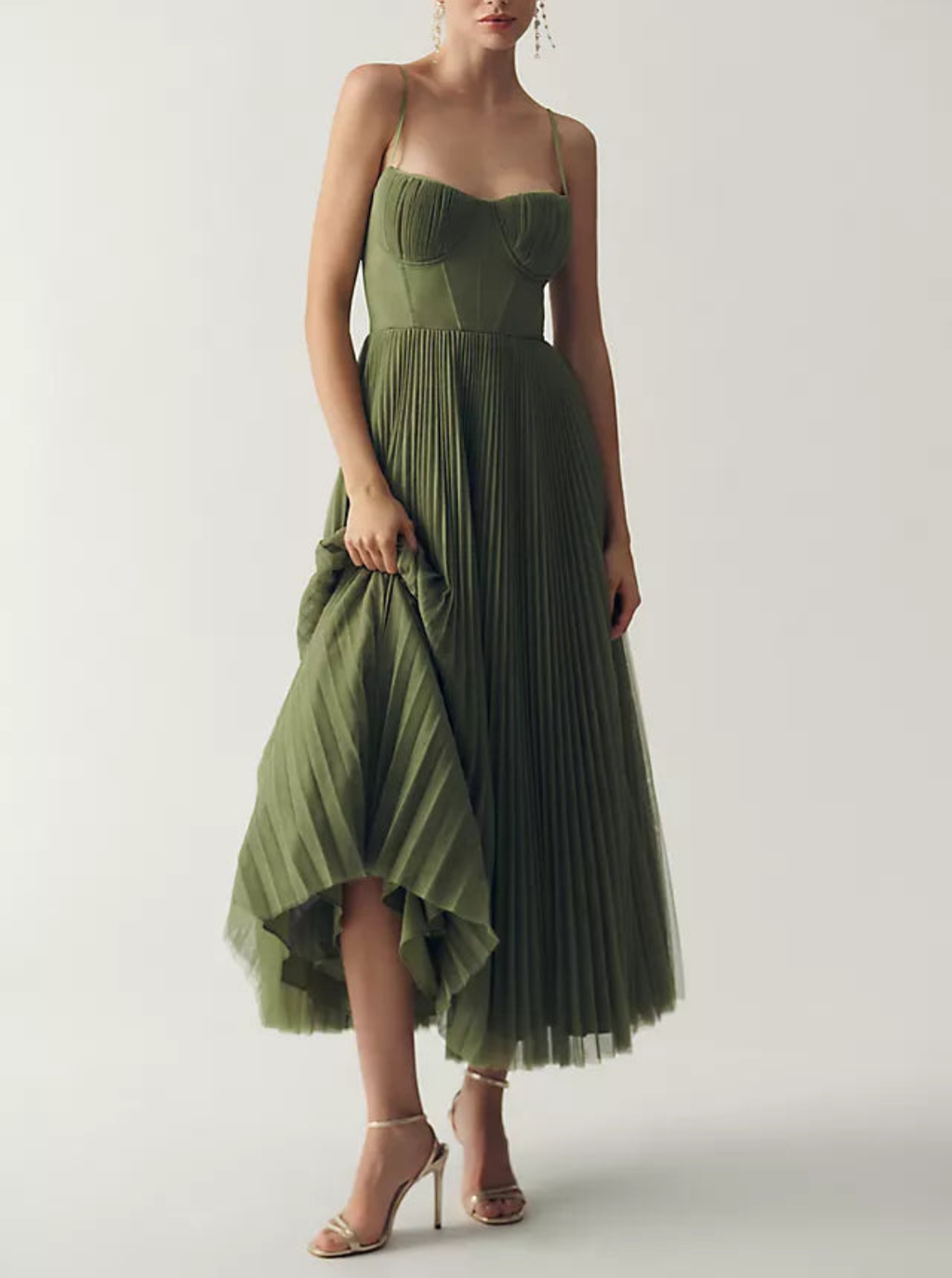 La Scintilla | Abito in tulle drappeggiato elegantemente