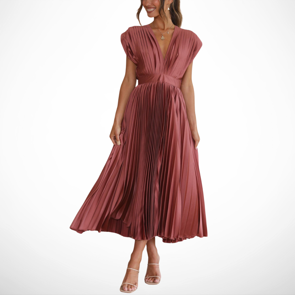 Genevieve | Vestido Elegante con Pliegues