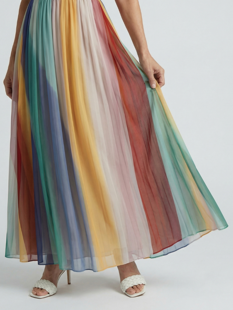 Serene | Maxidress con strisce di luce