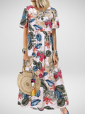 Aviva™ | Vestido Maxi Bohemio Floral