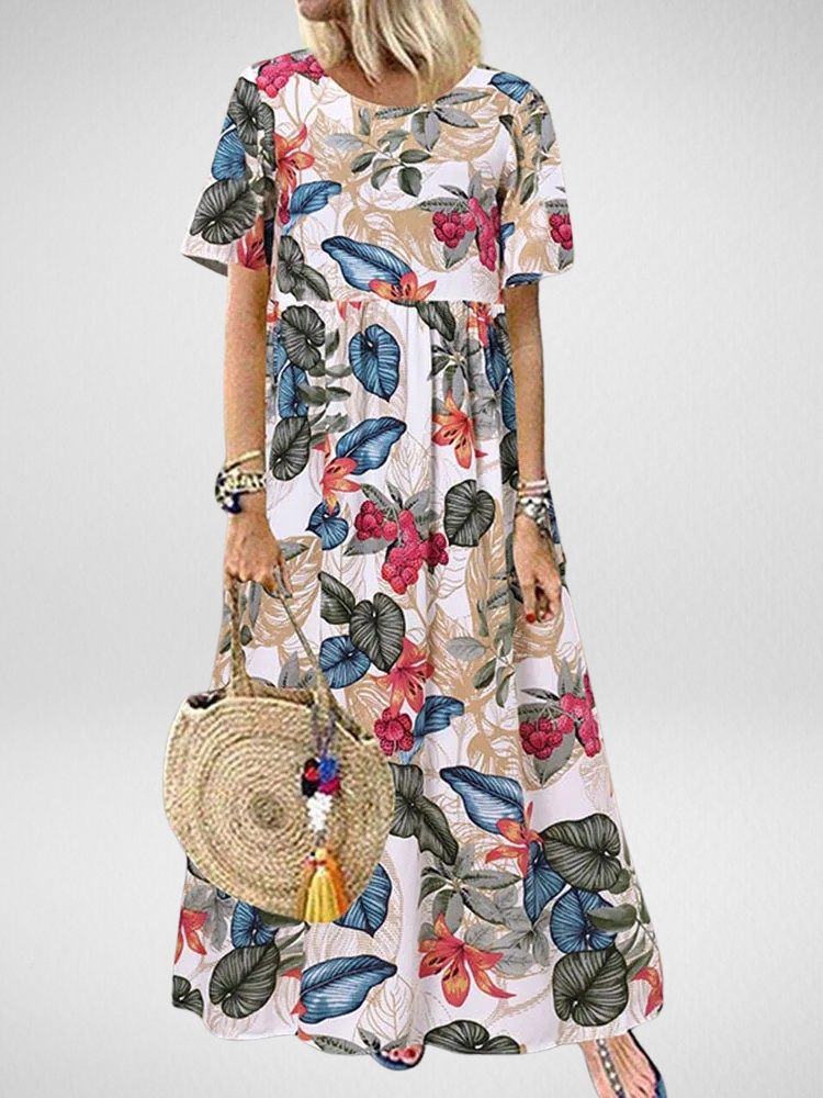 Aviva™ | Vestido Maxi Bohemio Floral