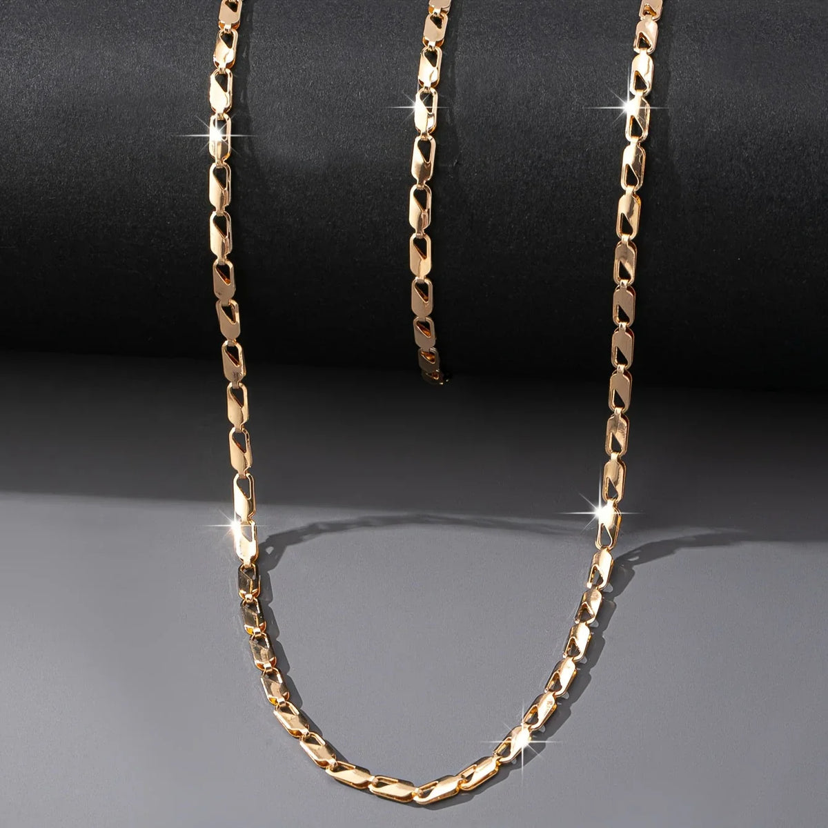 Ensemble Collier et Bracelet en Or 18K Élégant