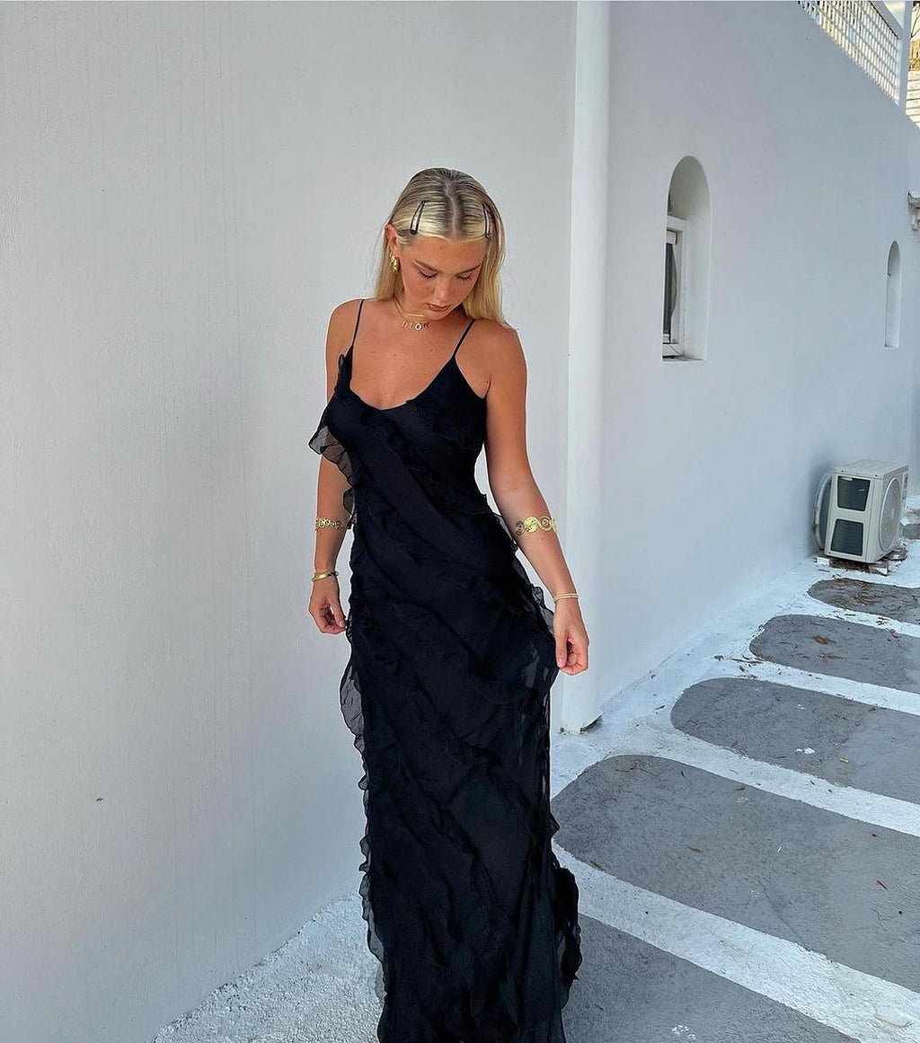 Eila™ | Abito Maxi con Volant