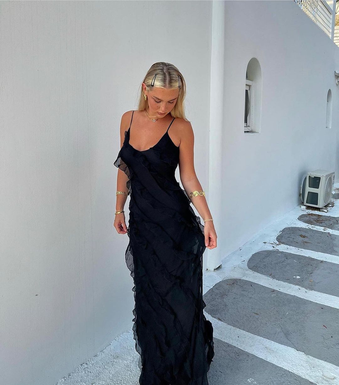 Eila™ | Abito Maxi con Volant