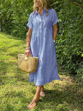 Ishka™ | Abito Camicia a Righe