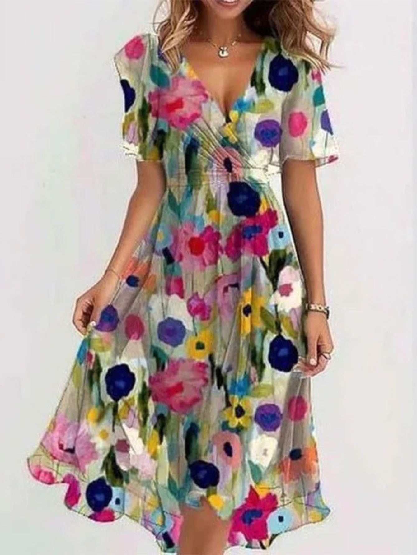 Matilda | Vestido de Verano con Cobertura para el Abdomen