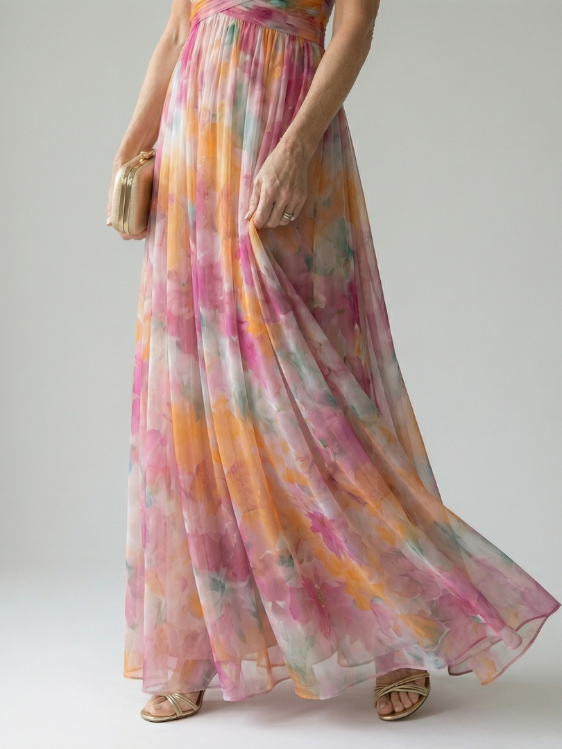Isel | Abito Maxi Soft Wrap