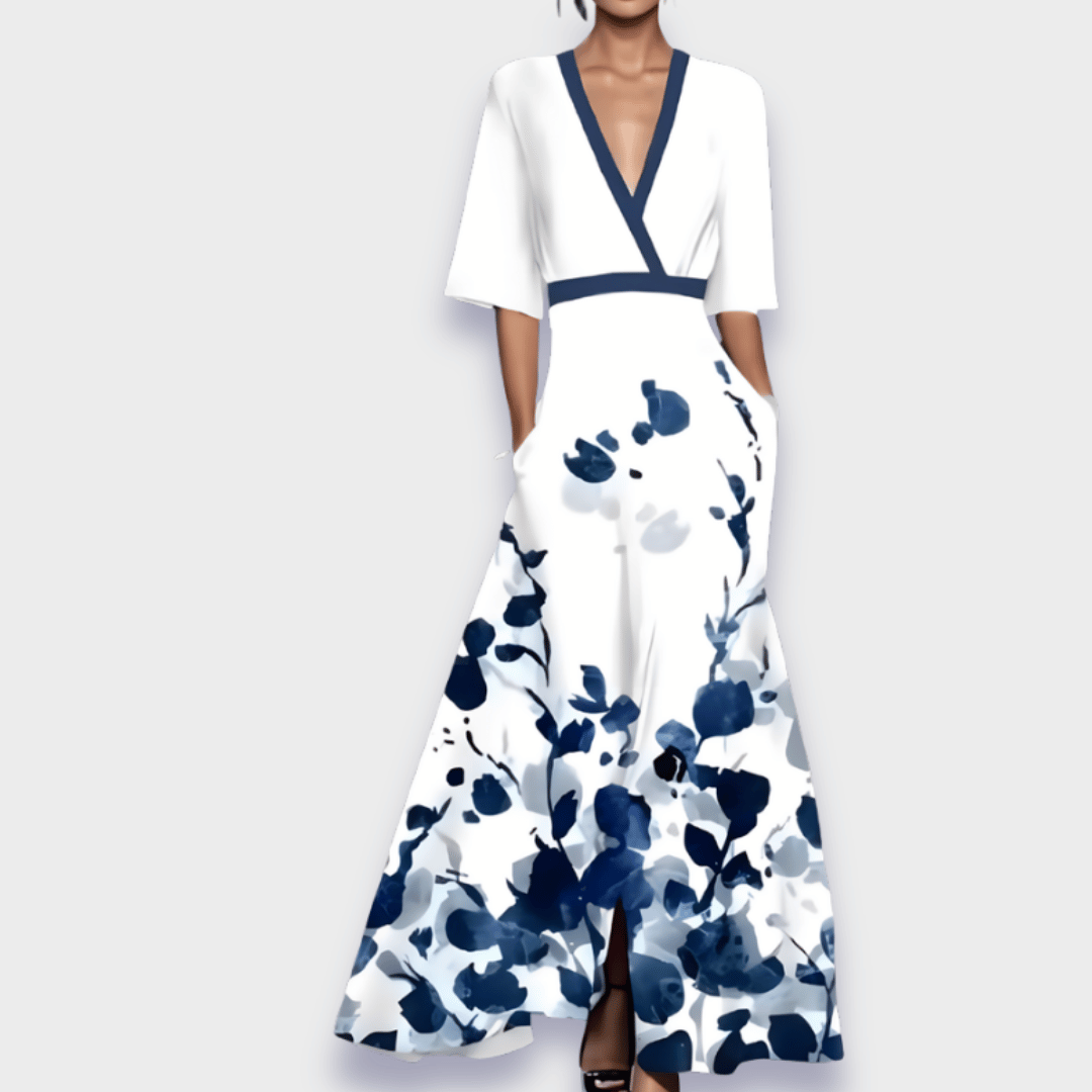 Eliana™ | Elegante Vestito A-Line Floreale