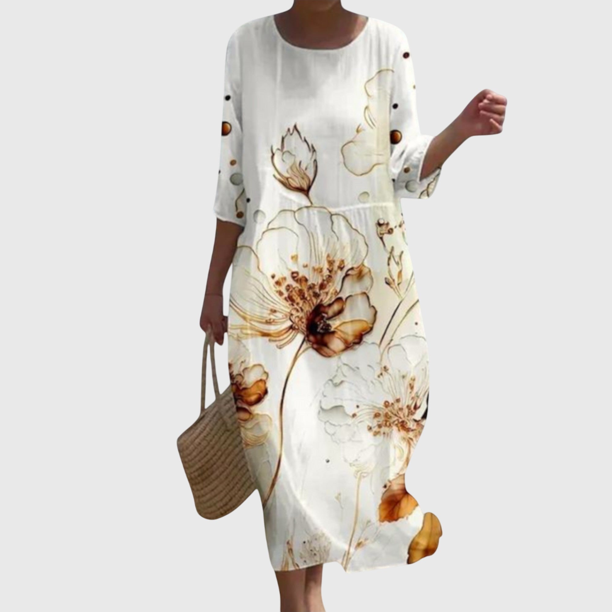 Elena™ | Vestido Maxi Floral Chic