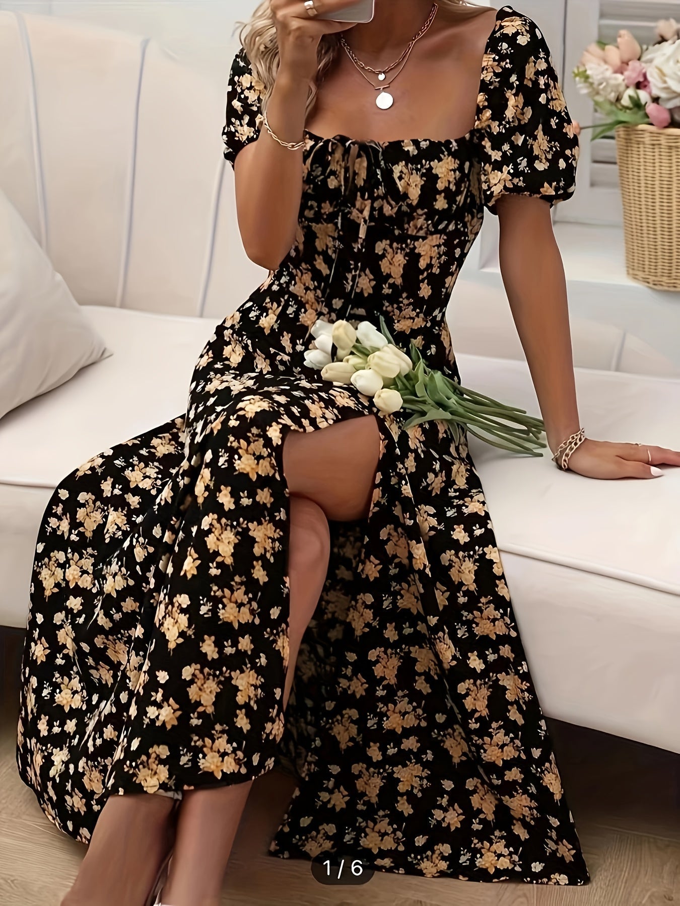 La Scintilla | Vestido Elegante Floral Chloé