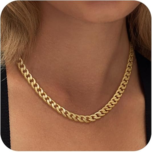 Collar grueso de eslabones cubanos