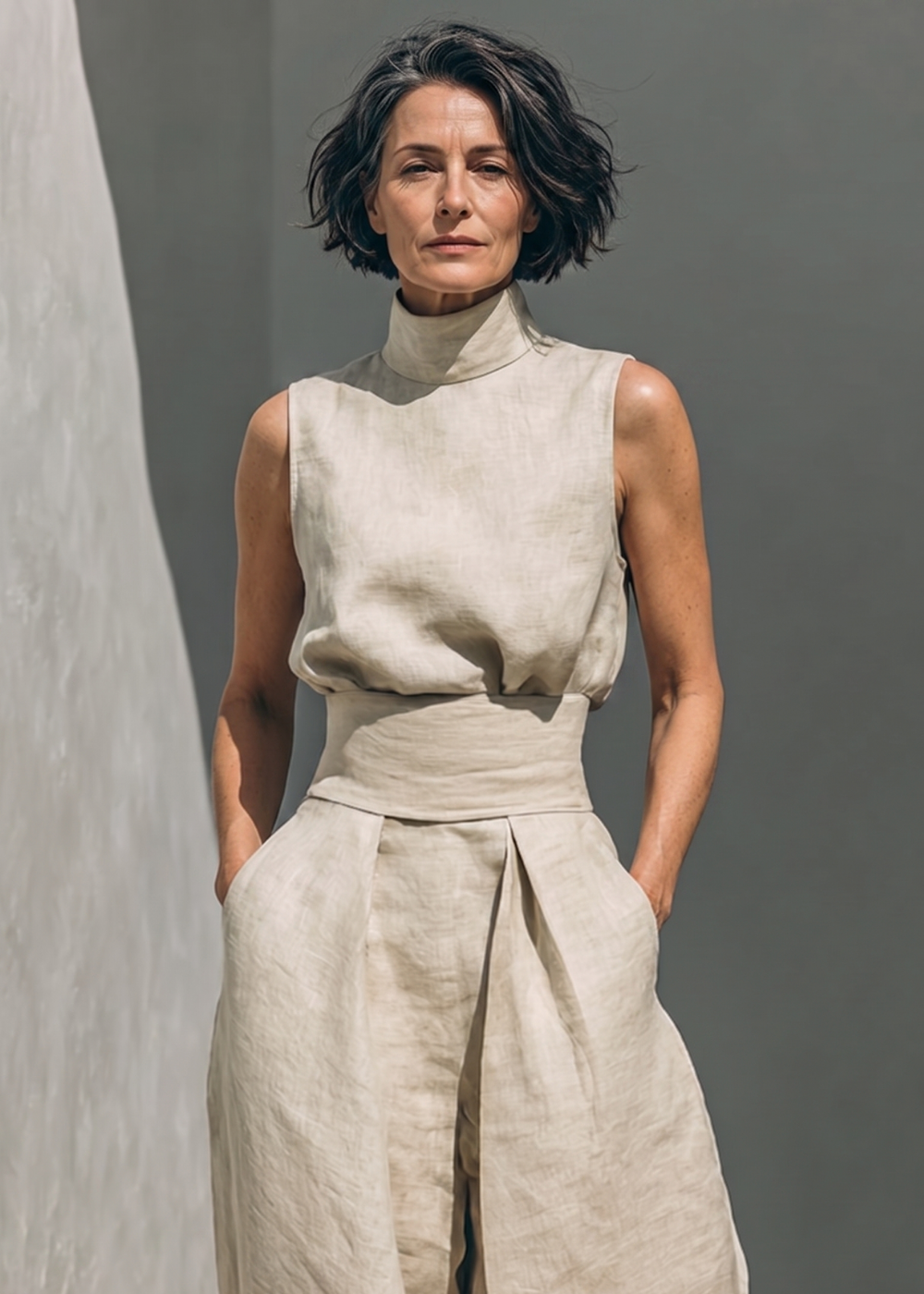 Lowella | Set di Pantaloni e Blusa Senza Maniche