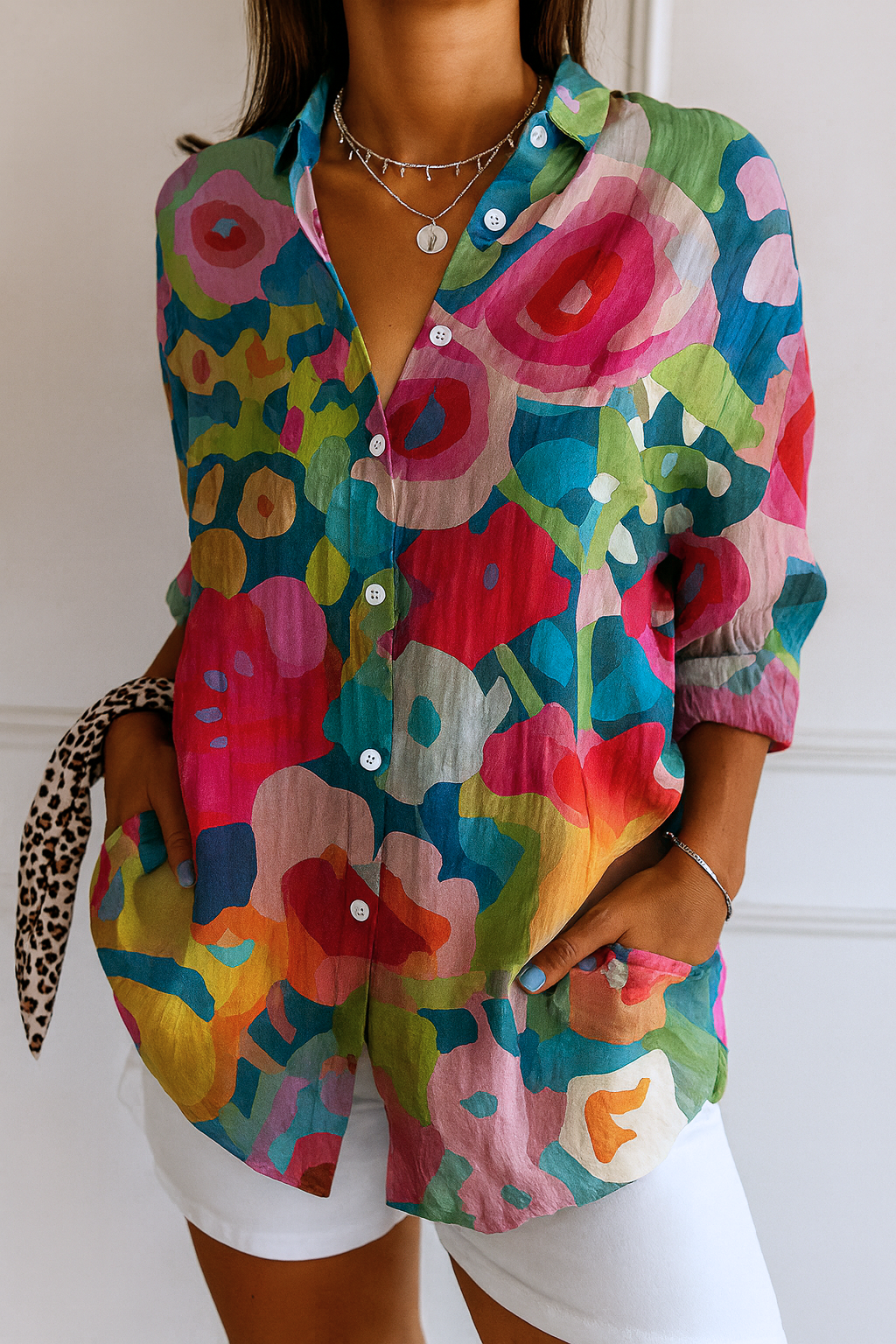 Astra | Blusa a Motivo Colorato