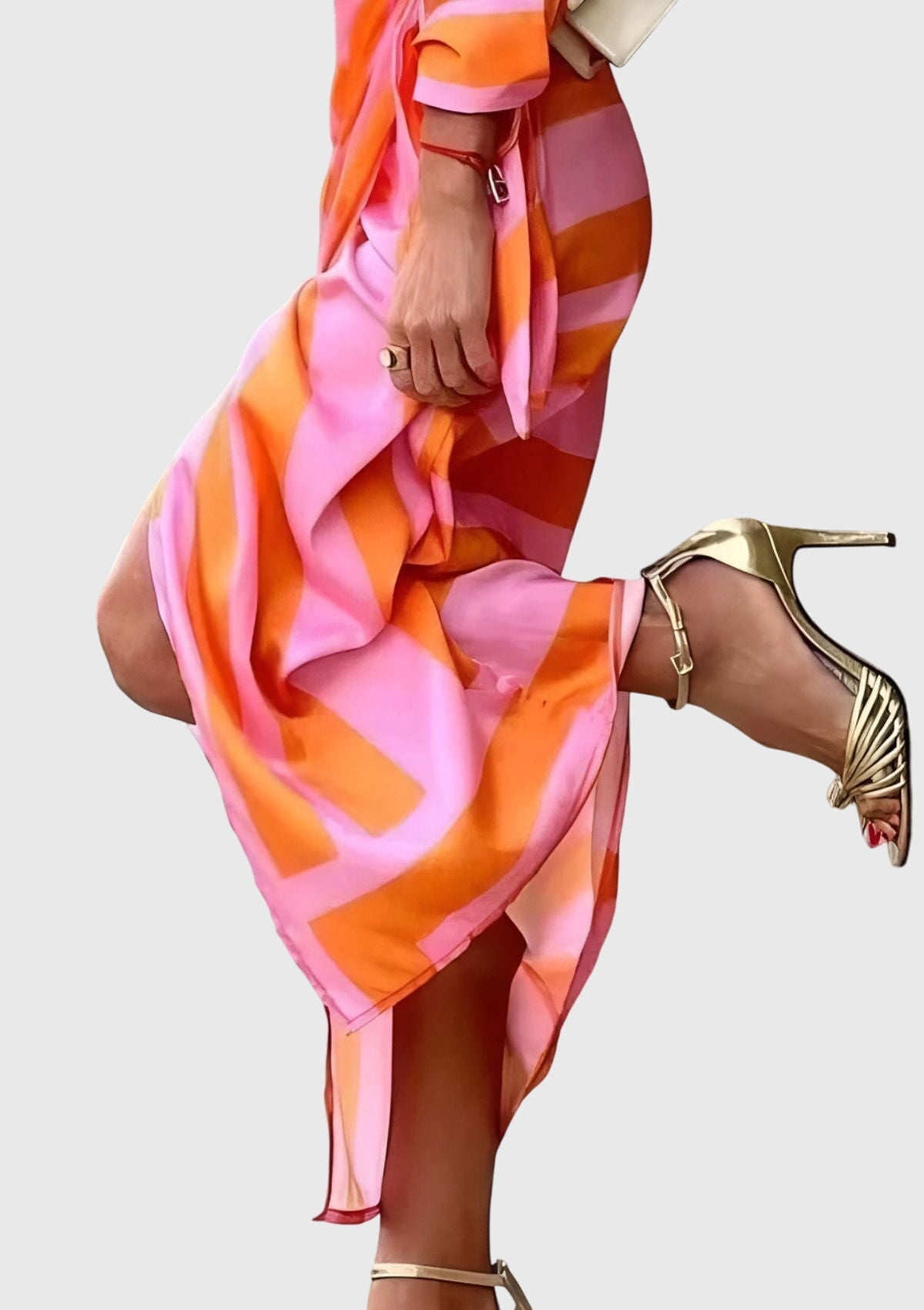 Everly | Abito Elegante Avvolgente con Stampa