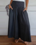 Jasper | Pantaloni a Vita Alta Smock