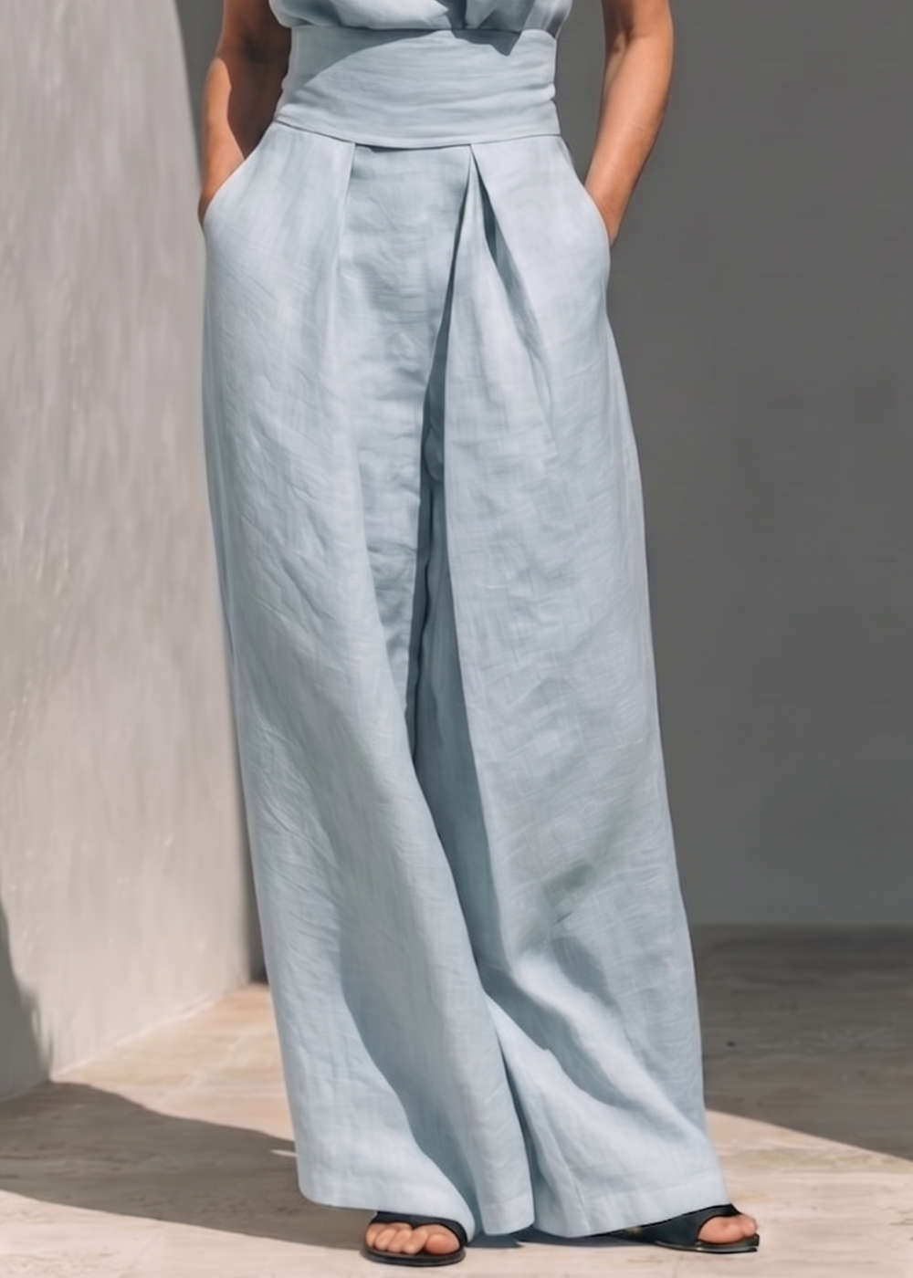 Lowella | Set di Pantaloni e Blusa Senza Maniche