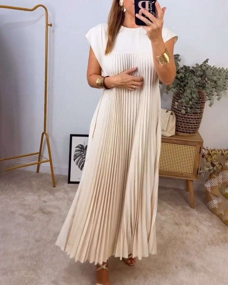 Monroe | Vestido Plisado Sin Mangas