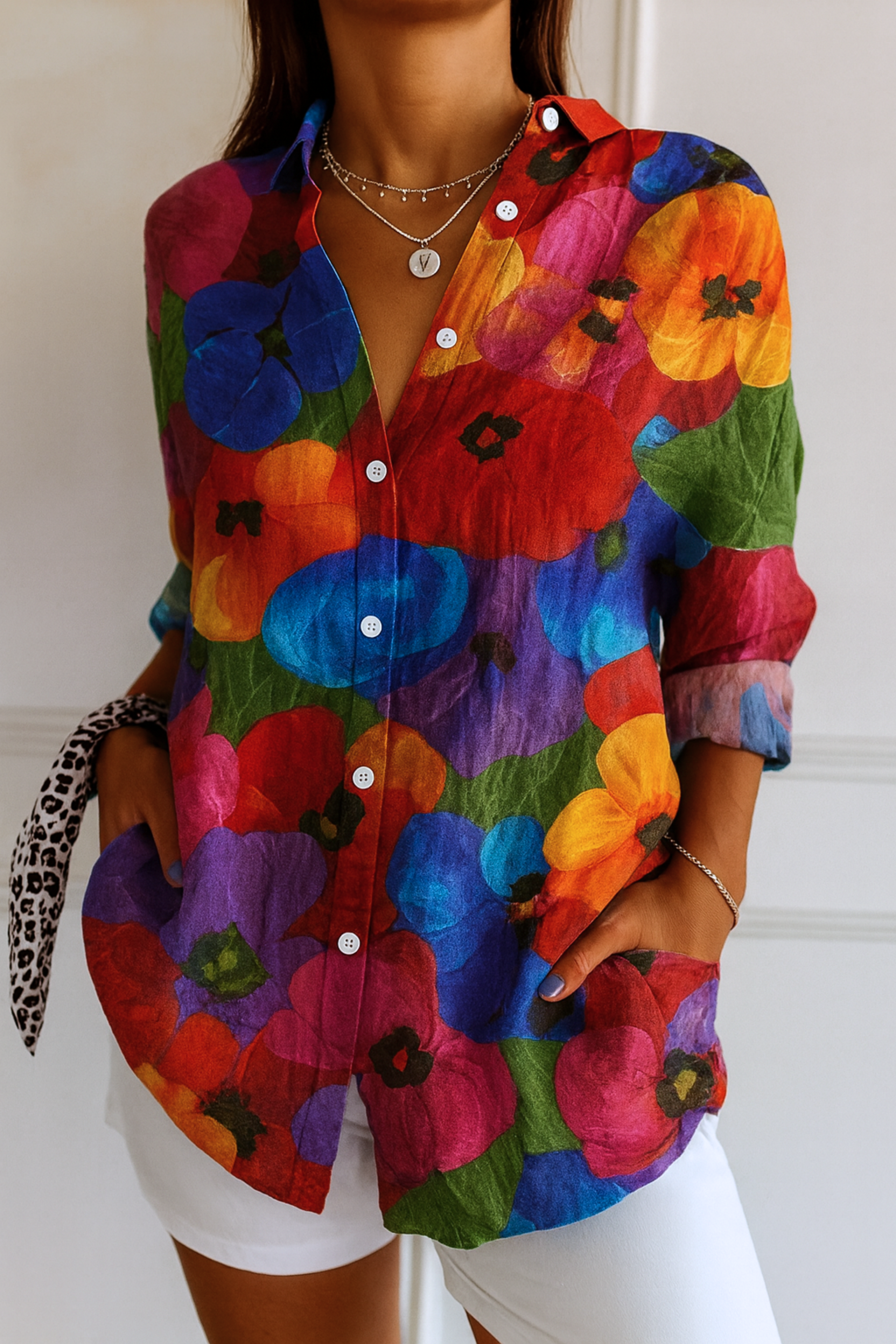 Astra | Blusa a Motivo Colorato