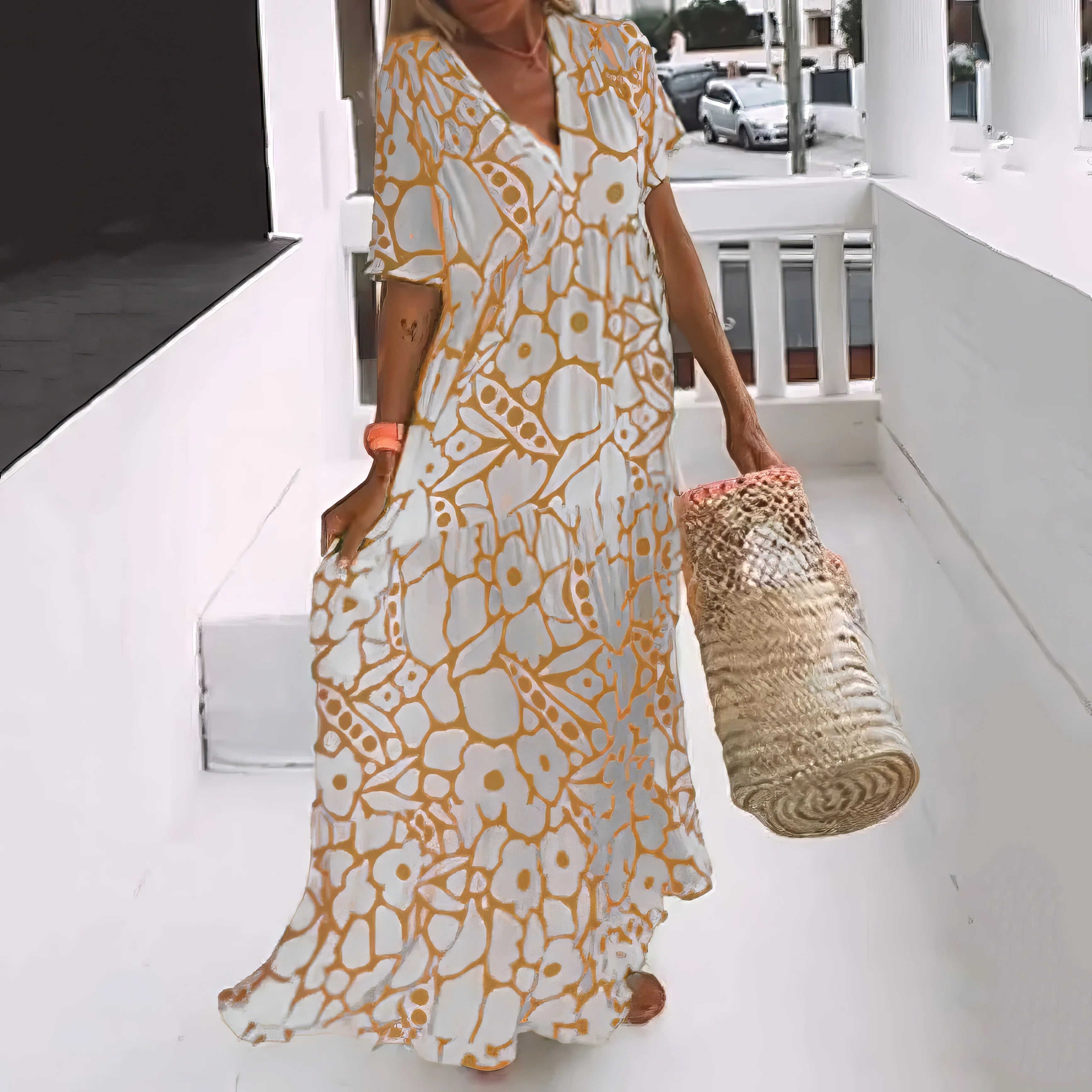 Evania | Vestido Maxi de Elegancia Natural