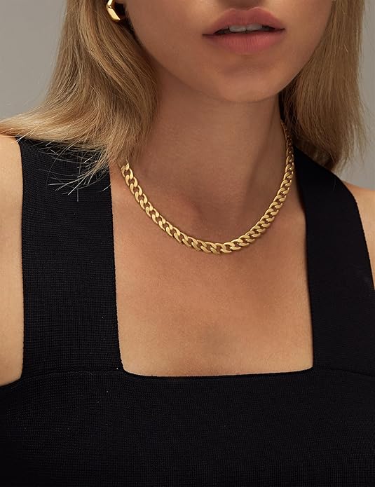 Collar grueso de eslabones cubanos